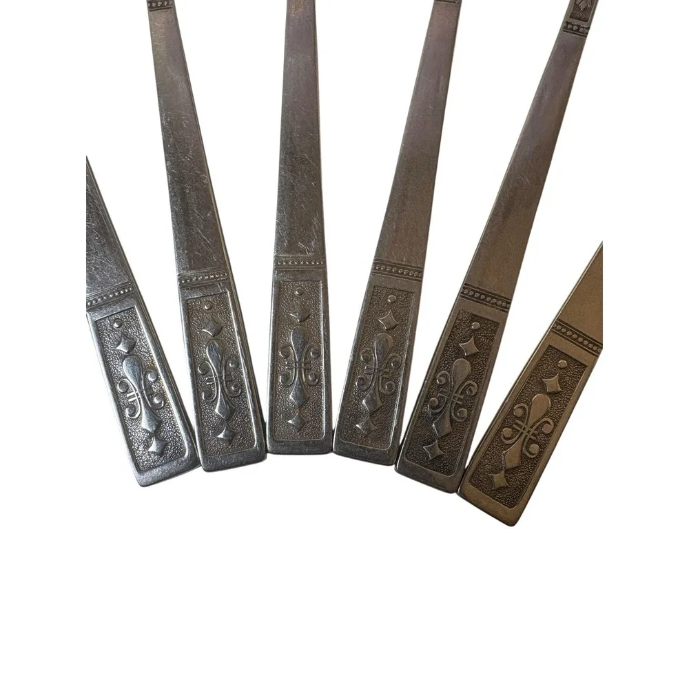 Interpur Japan Stainless Steel Flatware Cortina Set of 6 Teaspoons MCM